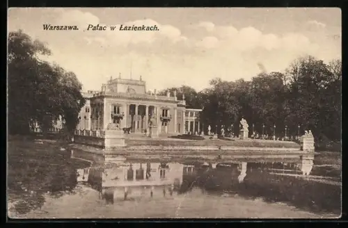 AK Warszawa, Palac w Lazienkach