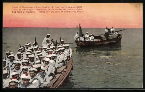 AK Salonique, Esercices de tir contre les submersibles