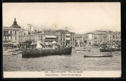 AK Salonique, Vue du Quai