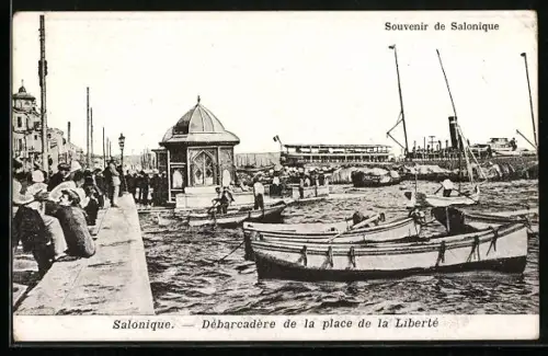 AK Salonique, Débarcadère de la place de la Liberté