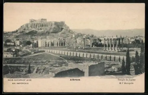 AK Athenes, Temple de Jupiter & l`Acropole