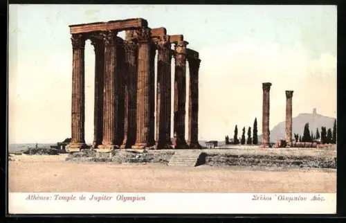 AK Athènes, Temple de Jupiter Olympien