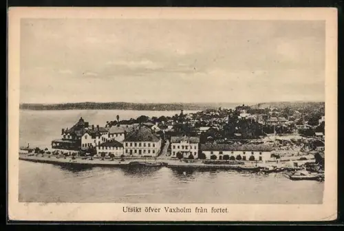 AK Vaxholm, Utsikt öfver Vaxholm fran fortet