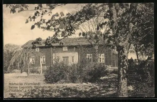 AK Marbacka, Selma Lagerlöfs fodelsehem