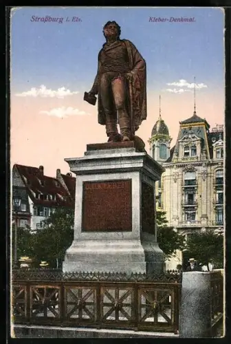 AK Strassburg i. Els, Kleber-Denkmal