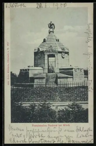 AK Wörth, Französisches Denkmal