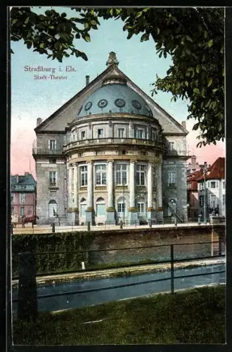 AK Strassburg i. Els., Stadt-Theater