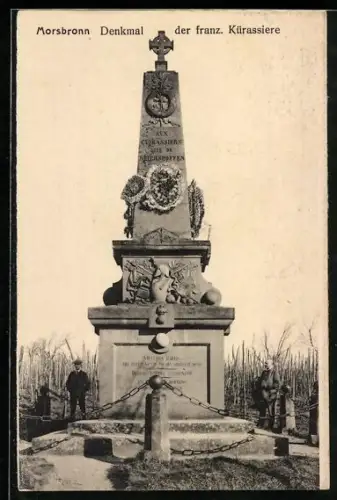 AK Morsbronn, Denkmal der französischen Kürassiere