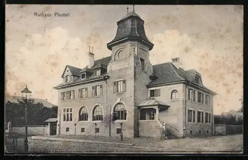 AK Pfastatt, Blick zum Rathaus