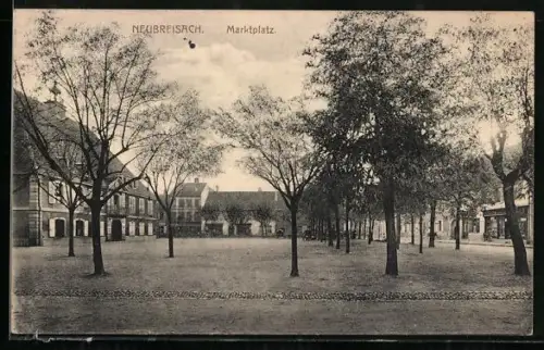 AK Neubreisach, Partie am Marktplatz