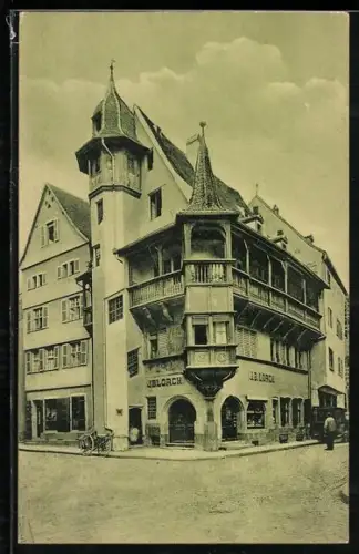 AK Colmar i. E., Maison Pfister avec sa facade ornée