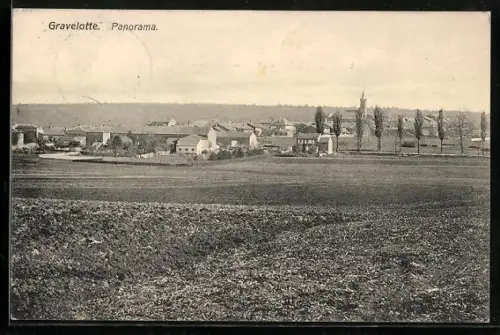 AK Gravelotte, Panoramablick auf den Ort