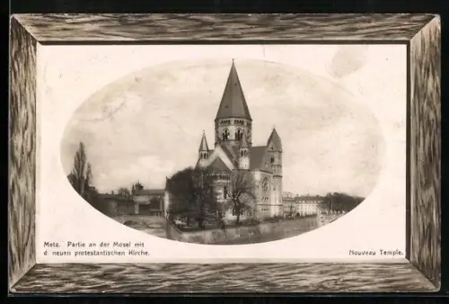 AK Metz, Neue protestantische Kirche an der Mosel