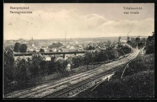 AK Saargemünd, Totalansicht