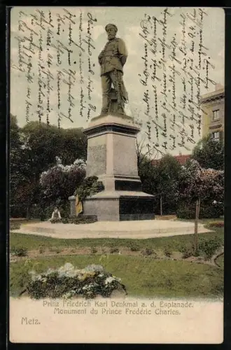 AK Metz, Monument du Prince Frédéric Charles
