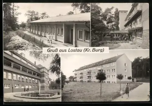 AK Lostau /Burg, Krankenhausansichten