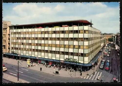 AK Frankfurt /M. Zeil, Kaufhaus Hansa aus der Vogelschau