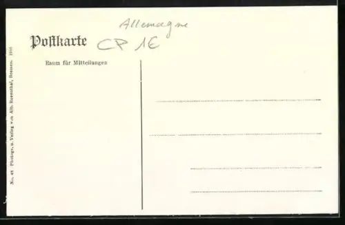 AK Bremen, Gasthaus Ratskeller, Innenansicht