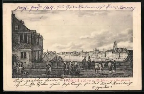 Künstler-AK Frankfurt a. M., Ansicht vor ca. 100 Jahren nach Morgenstern