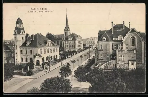 AK Bad Elster, Kaiserliches Postamt