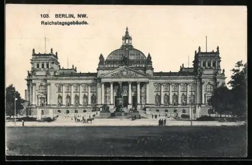 AK Berlin-Tiergarten, Reichstagsgebäude
