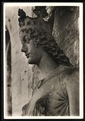 Foto-AK Deutscher Kunstverlag, Nr. 48: Bamberg, Die Ecclesia am Fürstentor des Doms