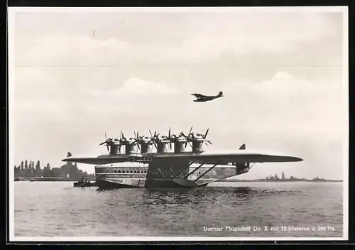 AK Dornier Flugschiff Do X auf dem Wasser