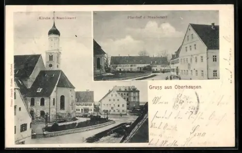 AK Oberhausen, Kirches und Standesamt, Pfarrhof