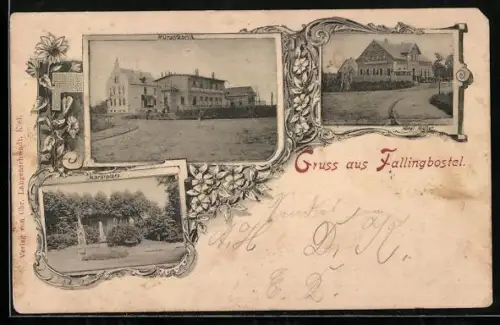 AK Fallingbostel, Hotel Müller, Wurstfabrik, Marktplatz