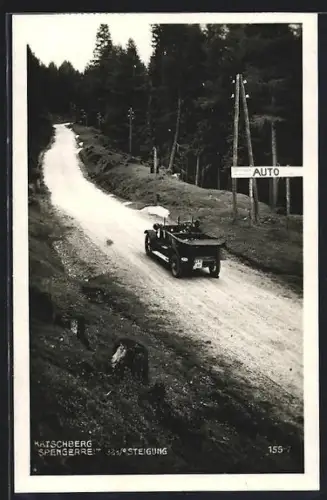 AK Rennweg am Katschberg, Katschberg-Strasse mit 29 Prozent Steigung, Automobil