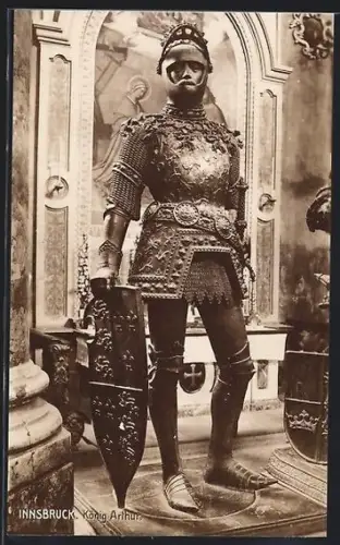 AK Innsbruck, König Arthur Figur