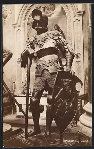 AK Innsbruck, Standbild König Theodorich
