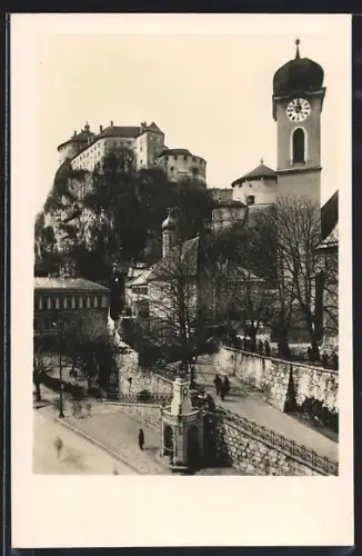 AK Kufstein, Stadtpfarrkirche, Burg Geroldseck