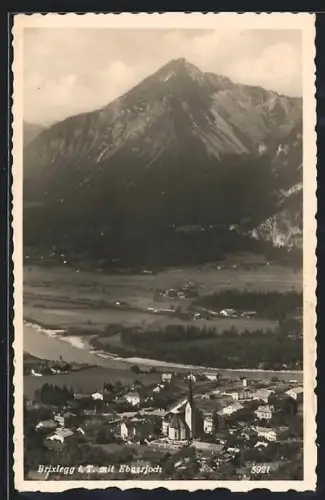 AK Brixlegg b. T., Ortsansicht mit Ebnerjoch
