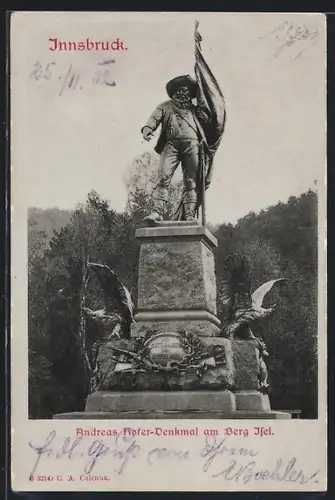 AK Innsbruck, Andreas Hofer-Denkmal am Berg Isel