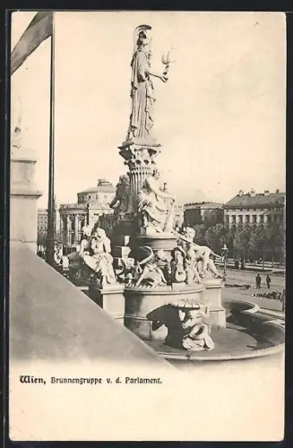 AK Wien, Brunnengruppe vor dem Parlament