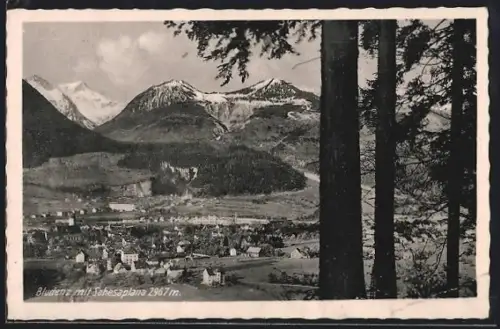 AK Bludenz, Panorama mit Schesaplana
