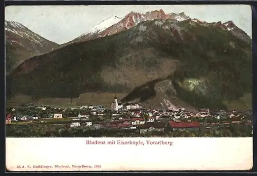 AK Bludenz /Vorarlberg, Mit Elserköpfe