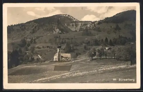 AK Bürserberg, Kirche und Bergpanorama