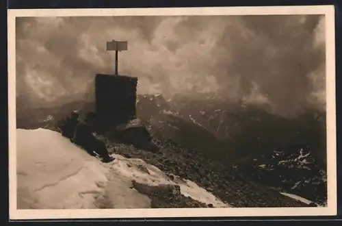 AK Scesaplana /Vorarlberg, Gipfel mit Gebirgspanorama