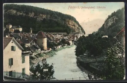 AK Feldkirch /Arlbergbahn, Illbrücke