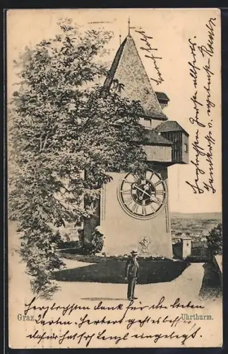 AK Graz, Uhrturm am Schlossberg
