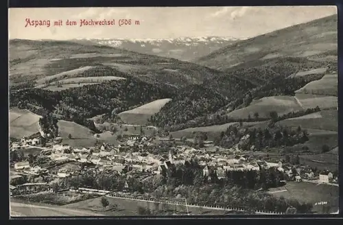 AK Aspang, Panorama mit Hochwechsel