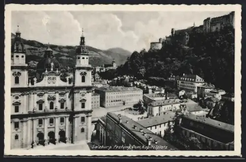 AK Salzburg, Festung, Dom, Kapitelplatz