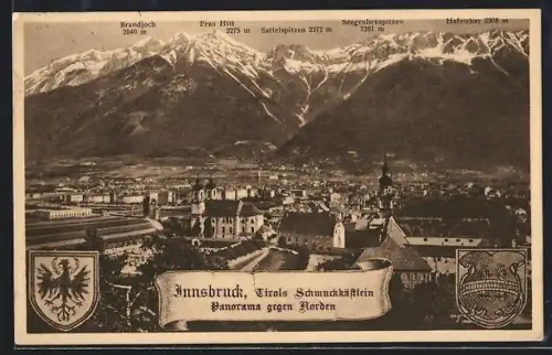 AK Innsbruck /Tirol, Panorama gegen Norden