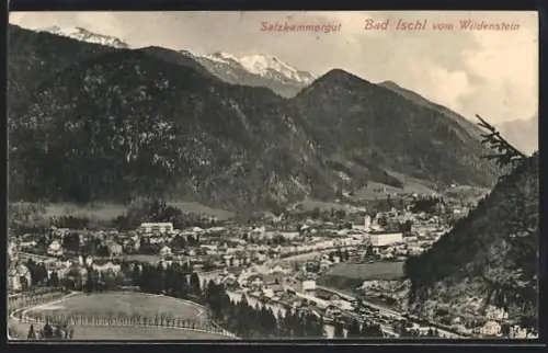 AK Bad Ischl /Salzkammergut, Panorama vom Wildenstein