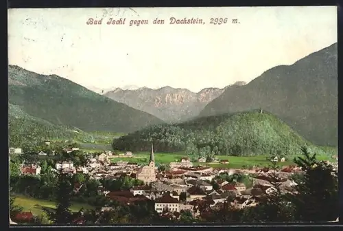 AK Bad Ischl, Panorama gegen den Dachstein