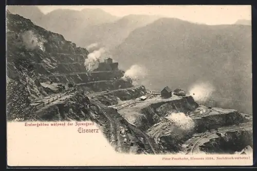 AK Eisenerz, Erzbergbau während der Sprengzeit