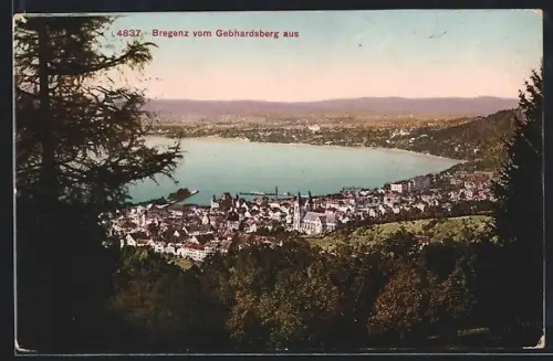 AK Bregenz, Panorama vom Gebhardsberg
