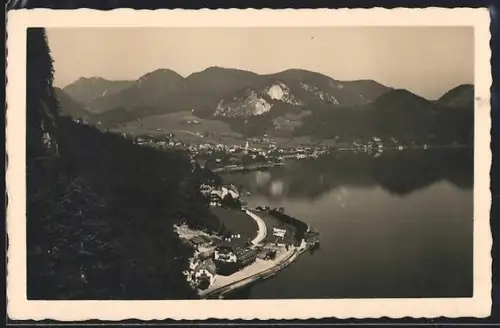 AK St. Gilgen, Blick auf St. Gilgen und Lueg gegen die drei Brüder